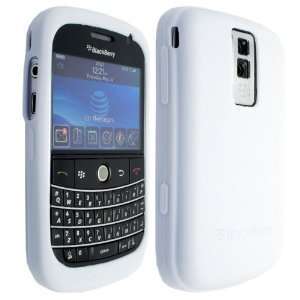 White High Quality Soft Silicone For Blackberry Bold 9000 