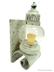 New Distressed Metal Candle Holder Wall Mount Sconce  