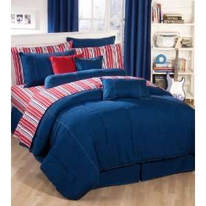  American Denim Bedding 4 Pc Cal King Comforter Set