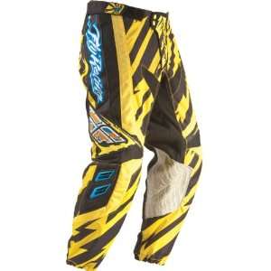  Fly Racing Kinetic Pants Youth Yellow/Blue 26 Sports 