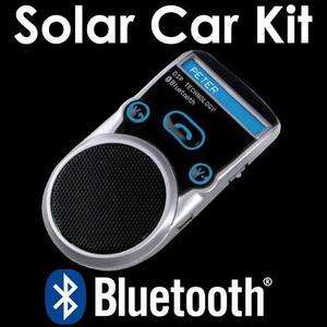 Solar Powered Bluetooth Handsfree Car Kit LCD Speaker For Cellphone 