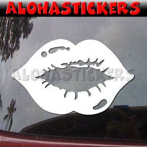 LUSCIOUS KISSING LIPS Vinyl Decal Car Truck Sticker G7  