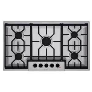  Bosch NGM5654UC 500 Series Stainless Steel 36 In Gas Cooktop 