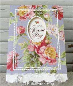 Carol Wilson Birthday Card Vintage Look Pretty Peonies 095372615211 