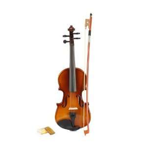   Natural Acoustic Violin + Case+ Bow + Rosin Musical Instruments