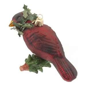  Cardinal on a Pine Branch Christmas Ornament