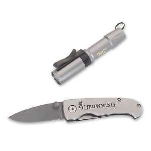  Browning Microblast Knife/Light Combo Gray Digital 