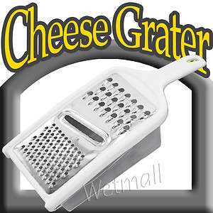 Hand Held Universal Cheese Grater With Storage Container, Slicer 