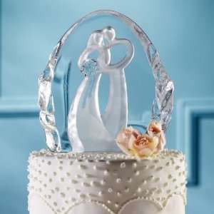   Sparkling Symbol of Love Wedding Cake Top