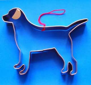 Christmas Copper Cookie Cutter Ornament Lab Dog  
