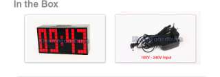   Trendy Jumbo Big Red LED Snooze Digital Alarm Clock Cube /S1R  