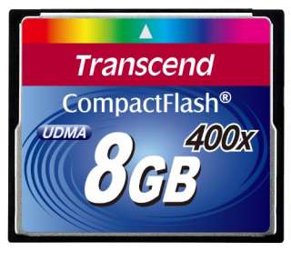 TRANSCEND 8 GB Compact Flash Card 400X NEW  
