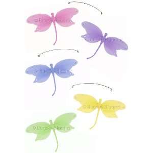 Pink Purple Yellow Blue Green Jewel Dragonfly Mobile Decorations 