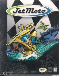 Jet Moto PC CD classic futuristic motocross racing game  