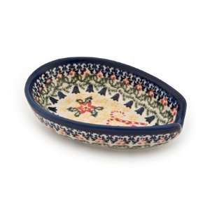  Polish Pottery Christmas Candy Small Spoon Rest