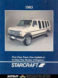 1983 Starcraft Ford Conversion Van Camper Brochure  
