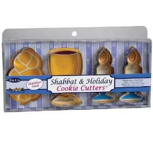 Shabbat and Jewish Holiday Metal Cookie Cutters / 4 Assorted Shapes