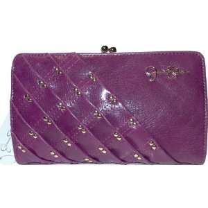   Jessica Simpson Leanna Clutch Wallet Purse Bag Pink 