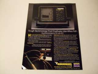 1988 Humminbird LCR 40 ID Depth Finder Magazine Ad  