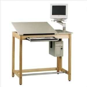   Computer Aided Design Drawing Table Computer Mount Flat Panel Monitor