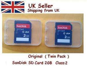 2GB SANDISK SD MEMORY CARD (TWIN PK  4GB ) FOR digital camera 