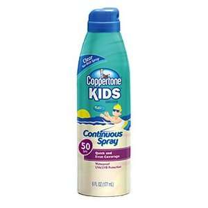  Coppertone Kids Continuous Spray SPF 50 6oz Sunscreen 