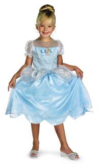 Girls Childs Official Disney Cinderella Dress Halloween Costume S 