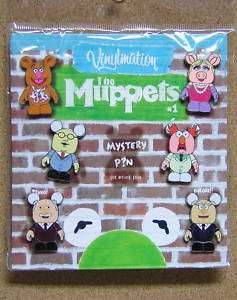 DISNEY PIN SET VINYLMATION THE MUPPETS with MYSTERY PIN  