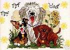 Janlynn Counted Cross Stitch kit Dog 7 x 5 ~ DOGS OF 