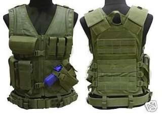 OE Tech CV 001 Condor Crossdraw Assault Tactical Vest Chest Rig   OD 