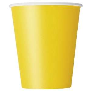  14 Sunflower Yellow 9 Oz. Paper Cups Case Pack 108: Home 