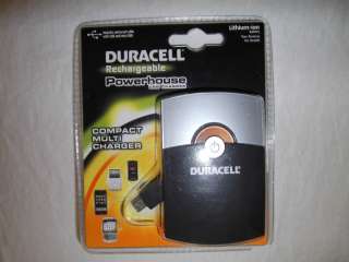BRAND NEW Sealed Duracell Rechargeable Powerhouse USB Charger 