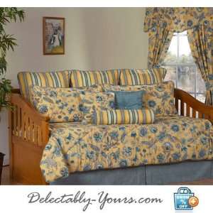   Yellow & Blue Floral Daybed Bedding Comforter Set