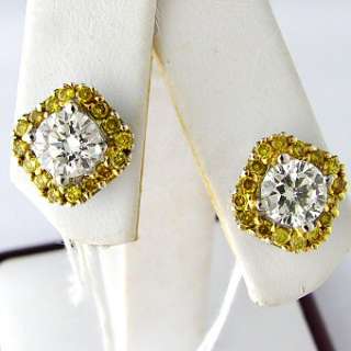 02 CT Diamond Ladies Earrings 18k White Gold  