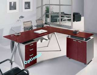 New Contemporary Cherry Wood Executive Office Desk SADI  