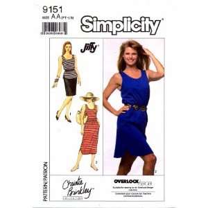 Simplicity 9151 Sewing Pattern Misses Christie Brinkley Dress Tunic 