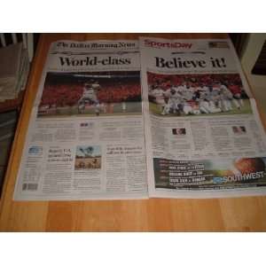    Dallas Morning News, Saturday October 23, 2010 complete newspaper