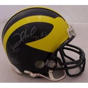 Desmond Howard Signed Michigan Wolverines Mini Helmet