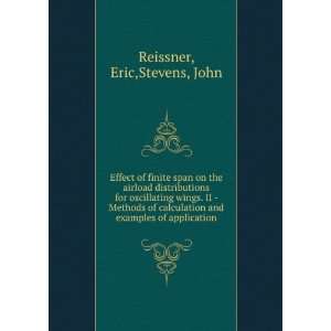   and examples of application Eric,Stevens, John Reissner Books