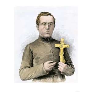 Father Damien, Missionary to the Leper Colony in Hawaii, 1800s Giclee 