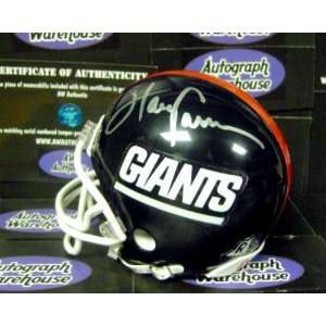 Harry Carson Autographed Mini Helmet   Autographed NFL Mini Helmets