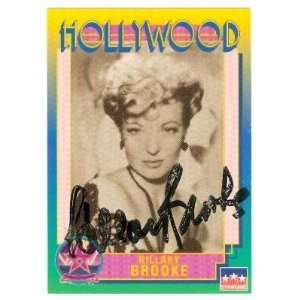  Hillary Brooke Autographed Hollywood Walk of Fame Trading 