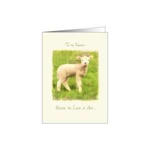  to my deacon, Christian Easter card, John 129 Card 