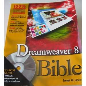  Dreamweaver 8 Bible by Joseph W. Lowery   Paperback 