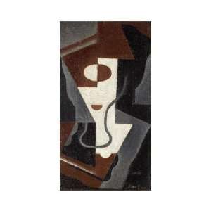  Glass by Juan Gris. size 12.5 inches width by 20 inches 