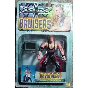  WCW BRUISERS  KEVIN NASH W/ TV MONITOR Toys & Games
