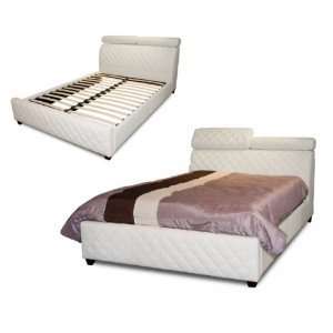 Diamond White King Bed Coco Collection