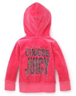 Juicy Couture Girls Long Sleeve Classic Hoodie   Sizes 2 6   Apparel 