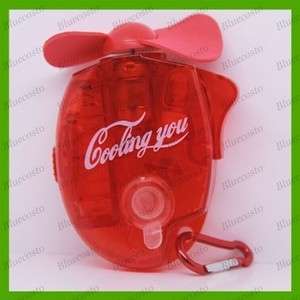 NEW Mini Portable Water Mist Spray Cooling Cool Fan Red  