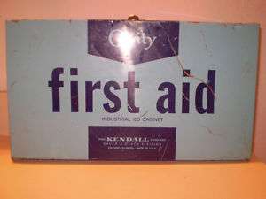 Vintage Curity Metal First Aid Kit  